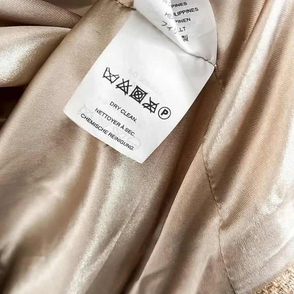 J. Crew Stadium Cloth Tan Wool Coat Jacket Womens Sz 8
